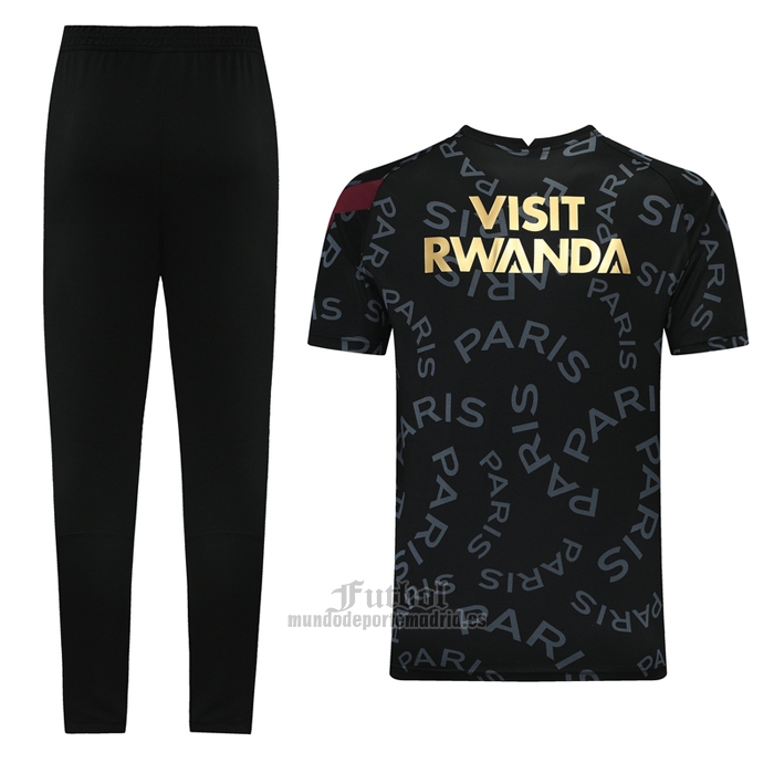 Chandal del Paris Saint-Germain Jordan Manga Corta 2021 Negro